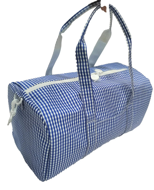 WEEKENDER DUFFEL BAG - GINGHAM ROYAL