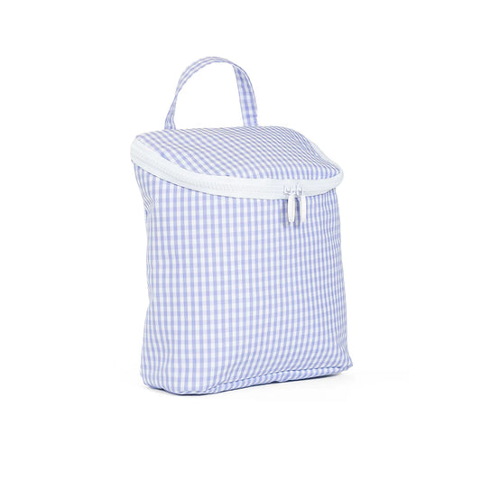 TAKE AWAY INSULATED LUNCH BOX - GINGHAM LILAC