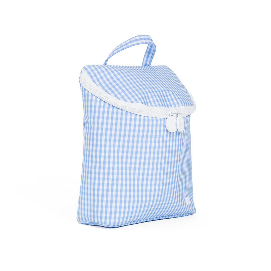 TAKE AWAY INSULATED LUNCH BOX - GINGHAM SKY