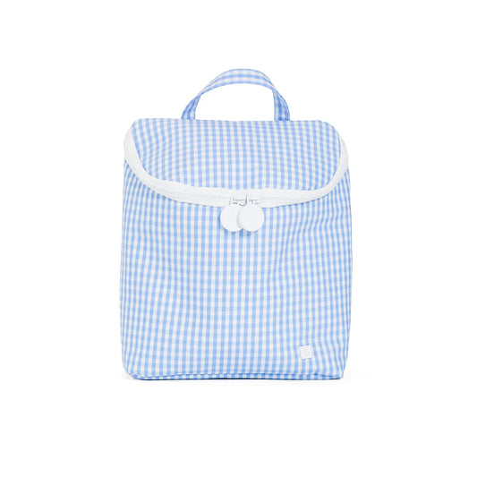 TAKE AWAY INSULATED LUNCH BOX - GINGHAM SKY