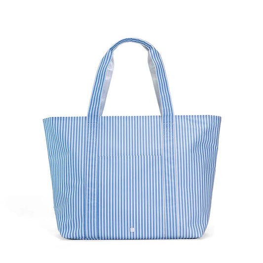 JUMBO TOTE - PIMLICO STRIPE CHAMBRAY