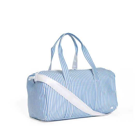 WEEKENDER DUFFEL BAG - PIMLICO STRIPE CHAMBRAY