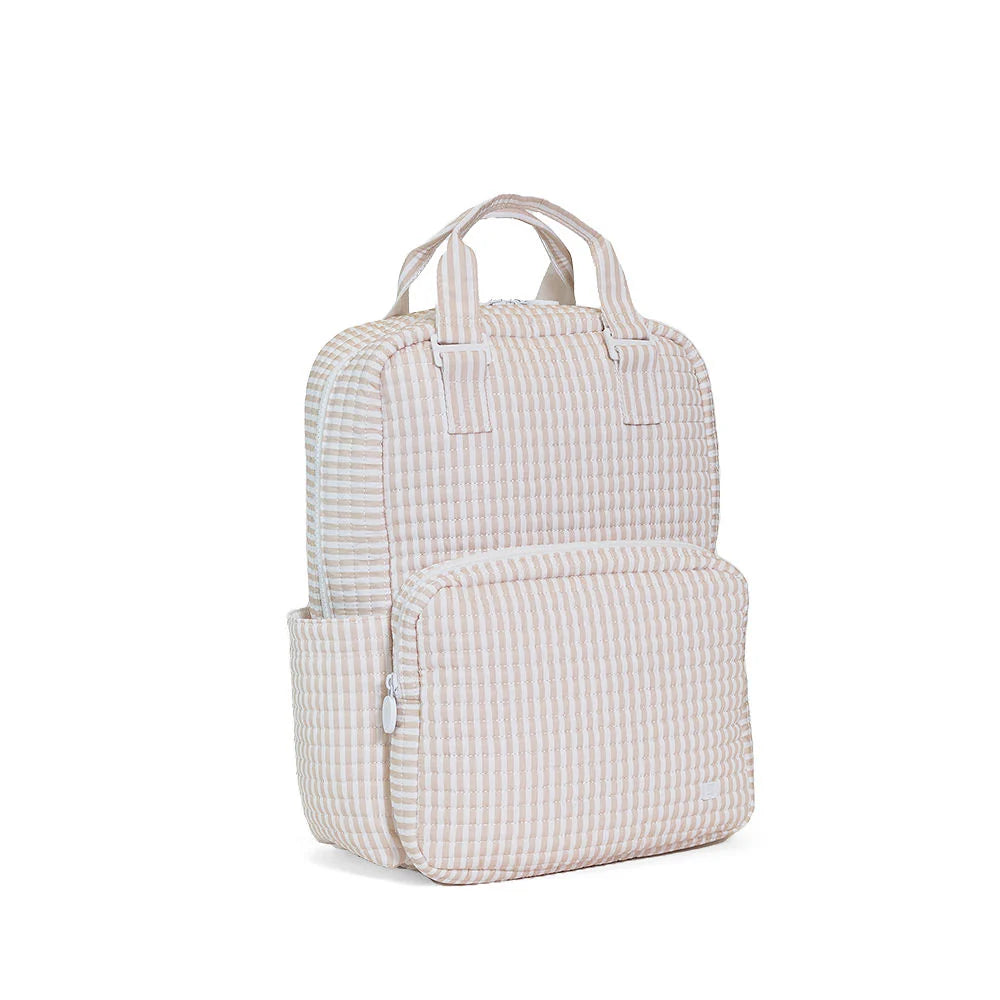 TRVL QUILTED DIAPER BAG - PIMLICO STRIPE SAND