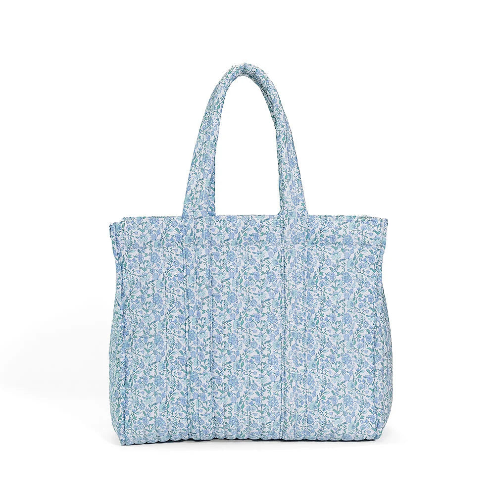 QUILTED GO GO TOTE - HAMPTONS FLORAL