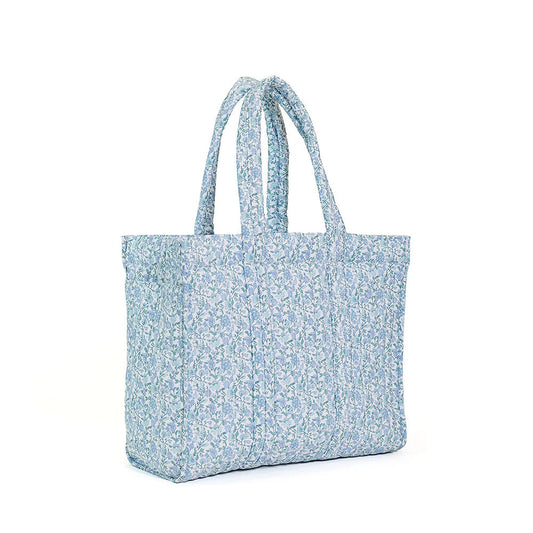 QUILTED GO GO TOTE - HAMPTONS FLORAL