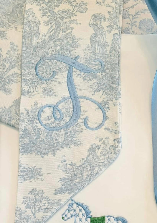 Newborn Swaddle Sash - Toile