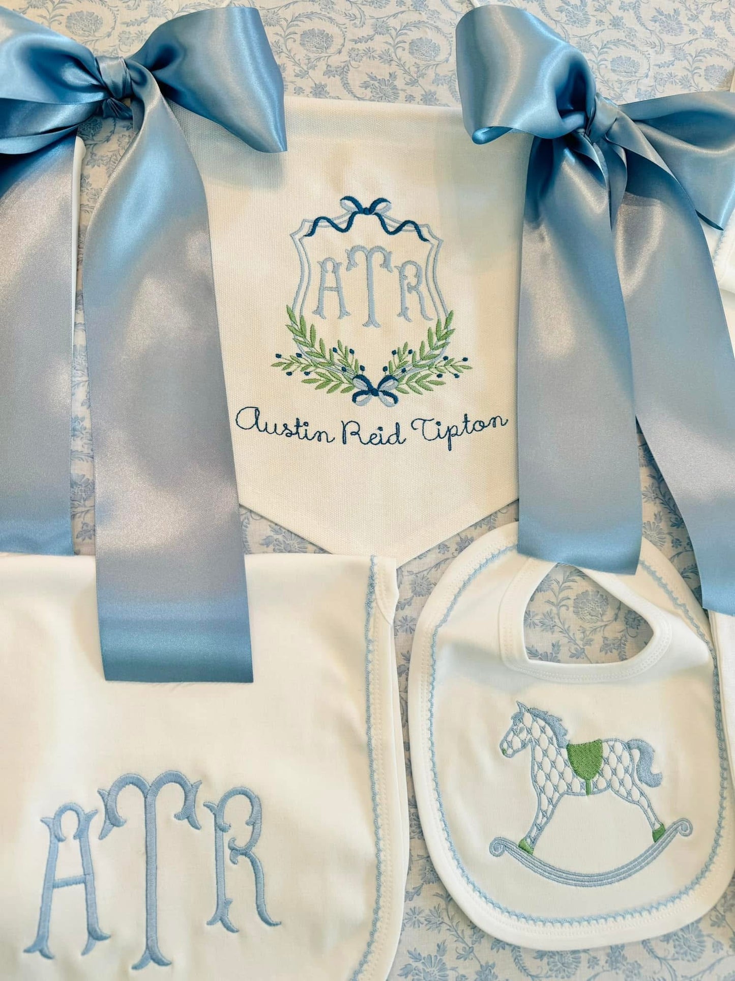 Boy Bow and Branches Banner