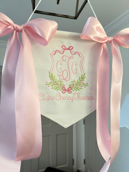 Girl Bow and Branches Banner