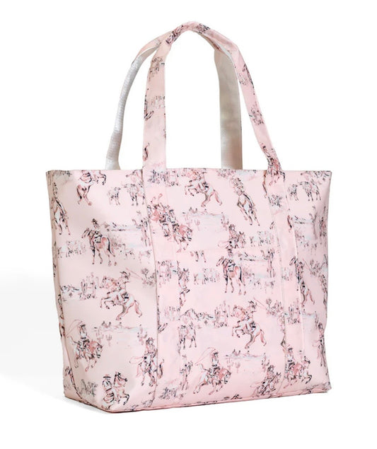 JUMBO TOTE - COWGIRL TOILE