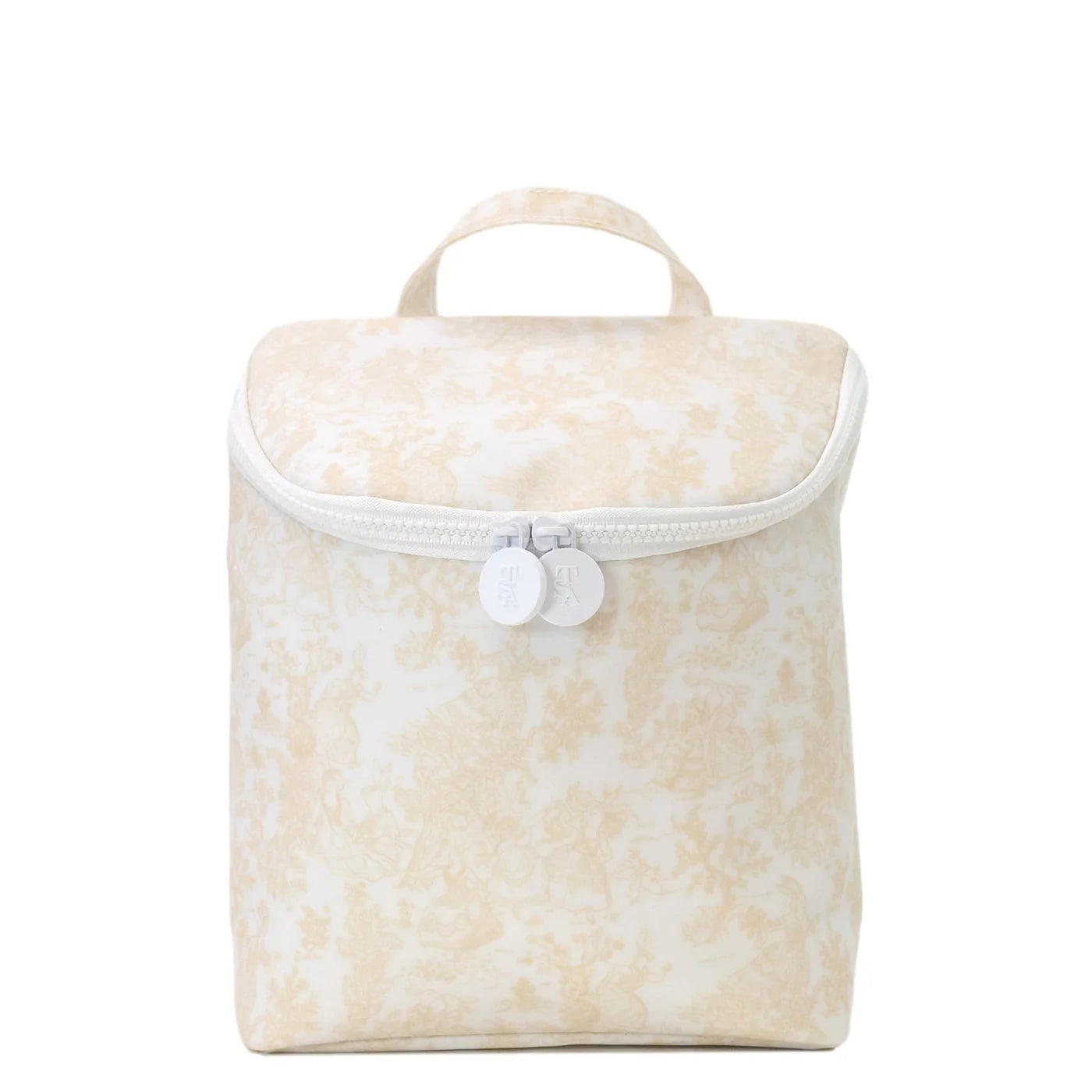 TAKE AWAY INSULATED LUNCH BOX - BUNNY TOILE SAND