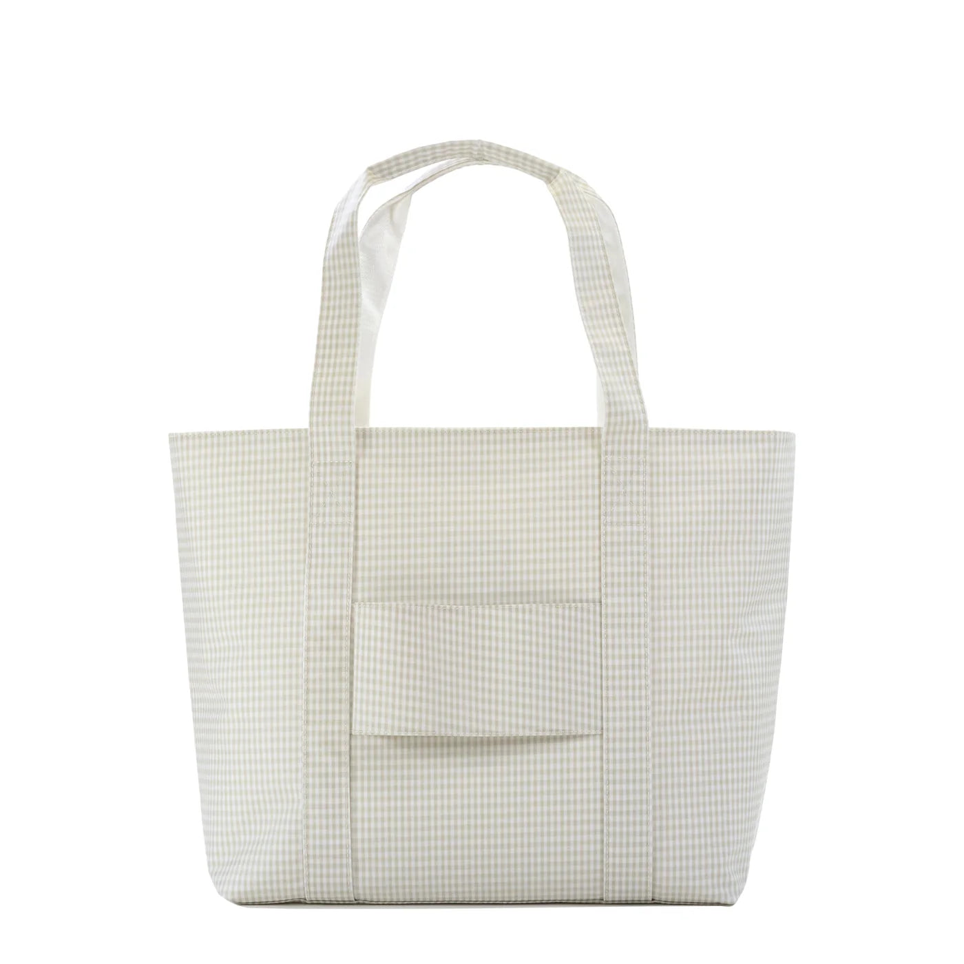 JUMBO TOTE - GINGHAM PEARL GREY