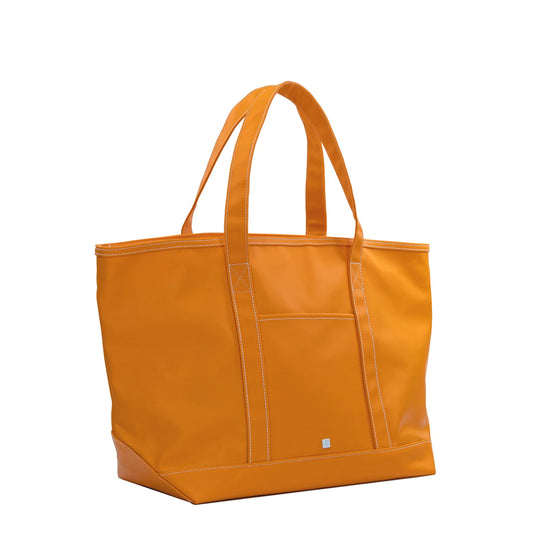 MAXI TOTE COATED CANVAS - ORANGE