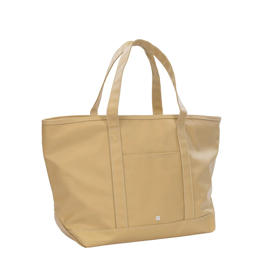 MAXI TOTE COATED CANVAS - KHAKI