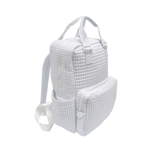 TRVL QUILTED DIAPER BAG - PIMLICO STRIPE BLUE