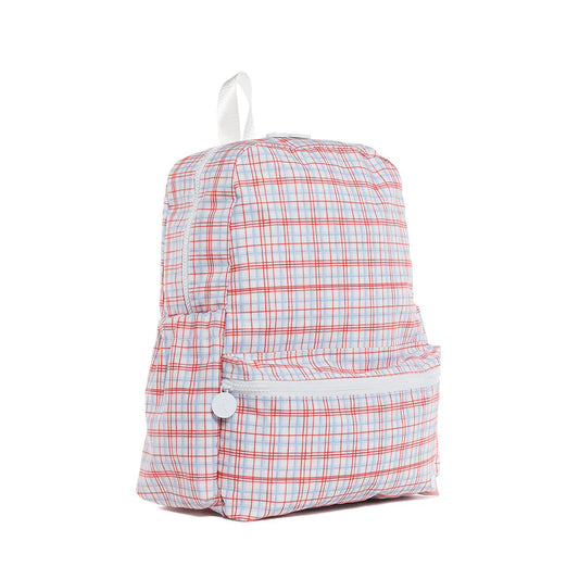 TRVL BACKPACKER - CLASSIC PLAID RED