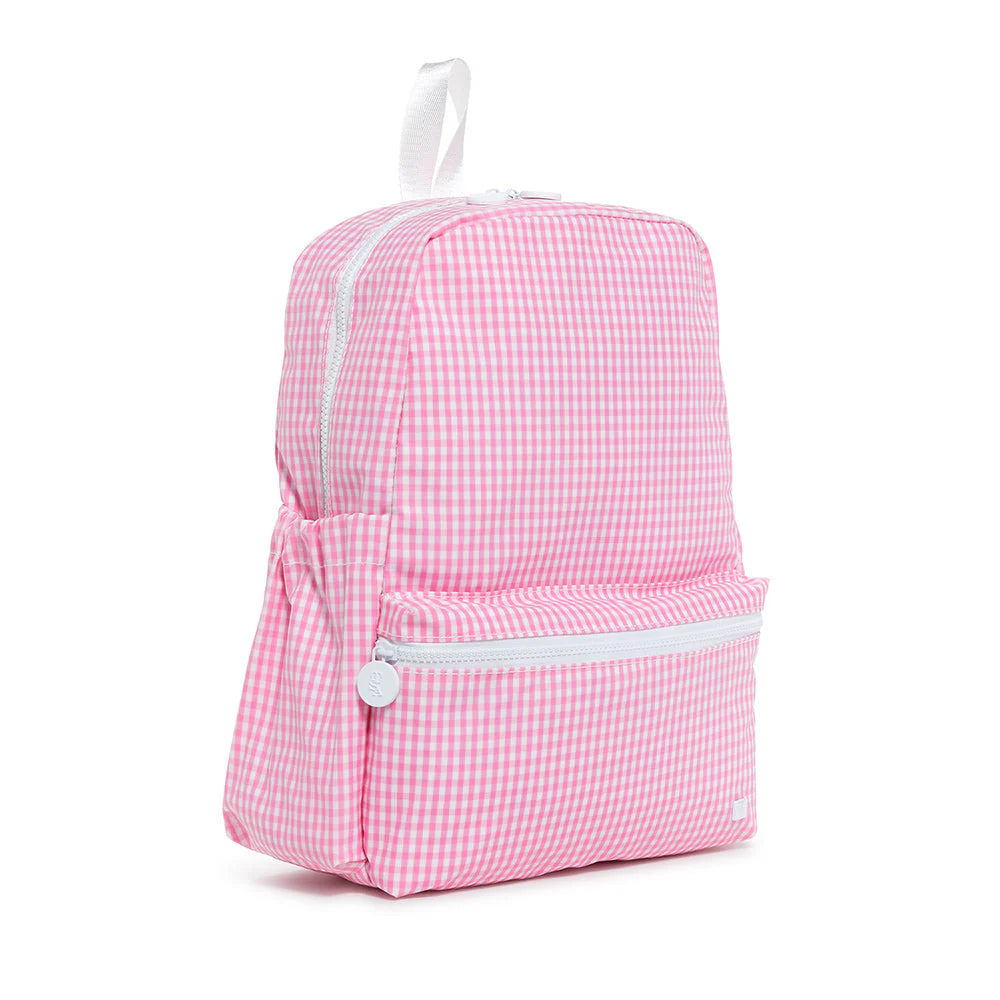 TRVL BACKPACKER - GINGHAM PINK