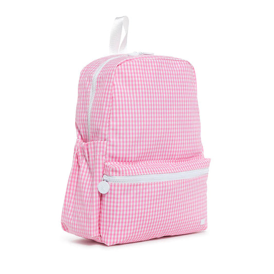TRVL BACKPACKER - GINGHAM PINK