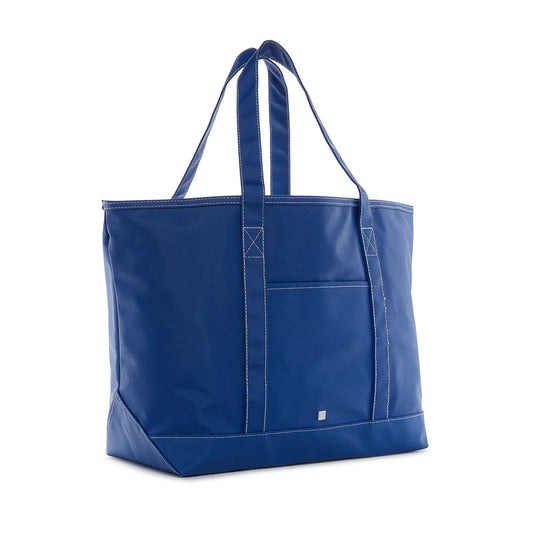 MAXI TOTE COATED CANVAS - BLUE BELL