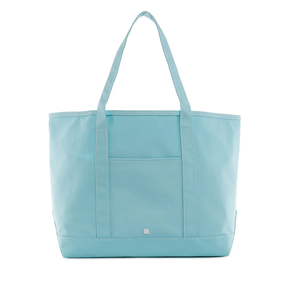 MAXI TOTE COATED CANVAS - LAKE BLUE