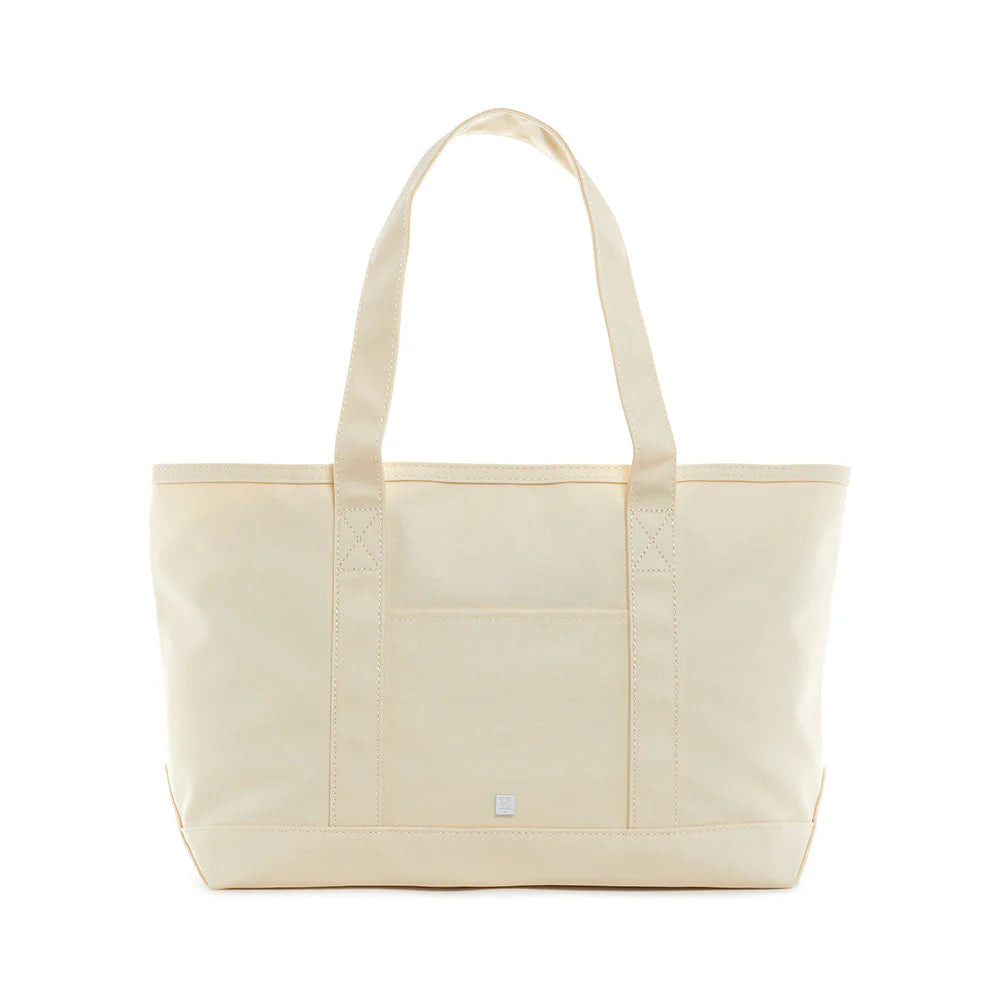 MEDIUM TOTE COATED CANVAS - NATURAL