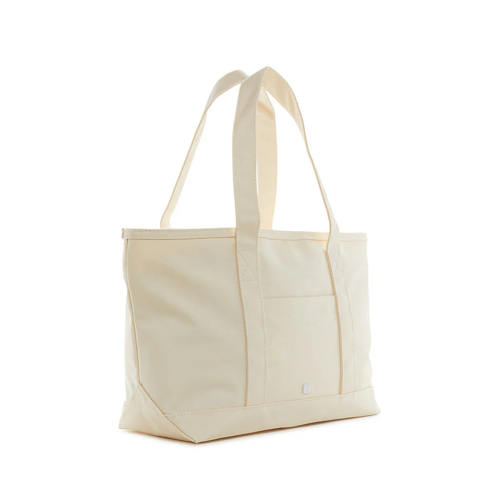 MEDIUM TOTE COATED CANVAS - NATURAL