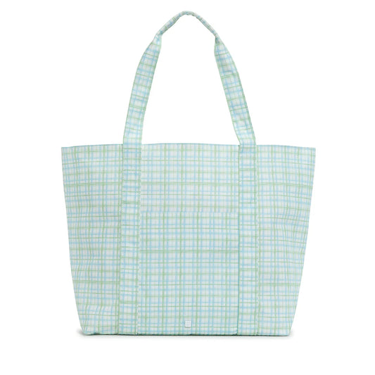JUMBO TOTE - CLASSIC PLAID GREEN