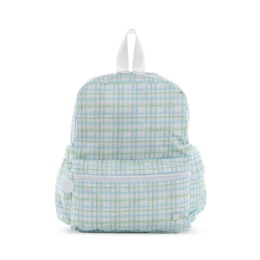 TRVL MINI BACKER - CLASSIC PLAID GREEN