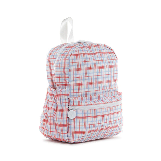 TRVL MINI BACKER - CLASSIC PLAID RED