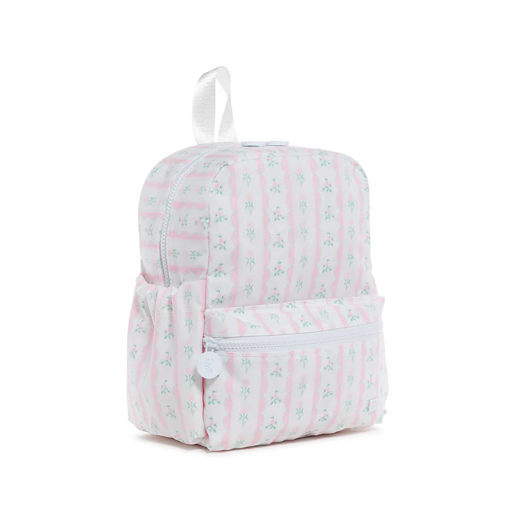 TRVL MINI BACKER - RIBBON FLORAL PINK