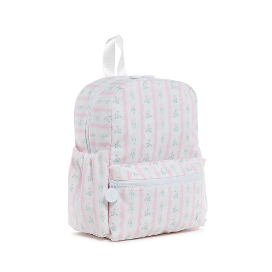 TRVL MINI BACKER - RIBBON FLORAL PINK