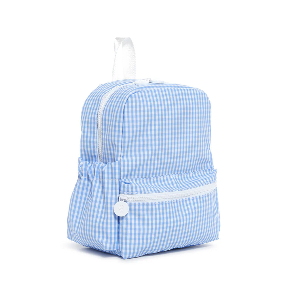 TRVL MINI BACKER - GINGHAM SKY