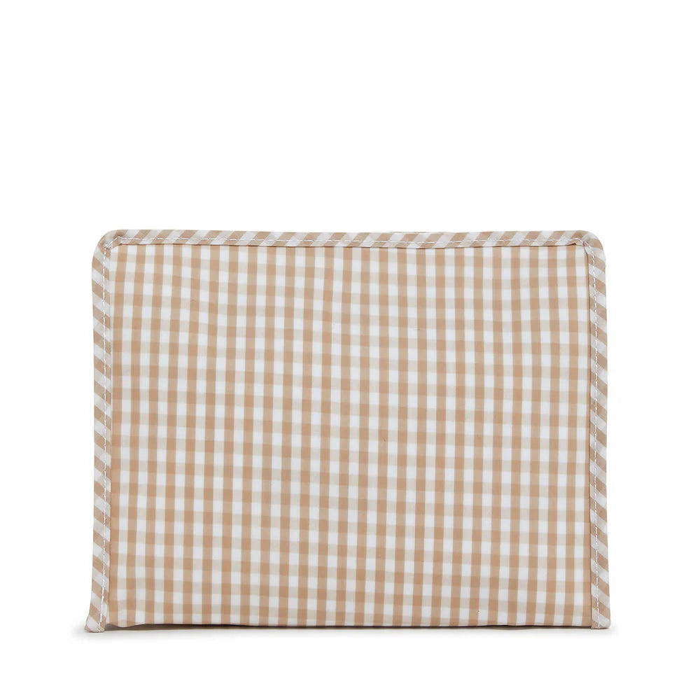 LARGE ROADIE - GINGHAM KHAKI