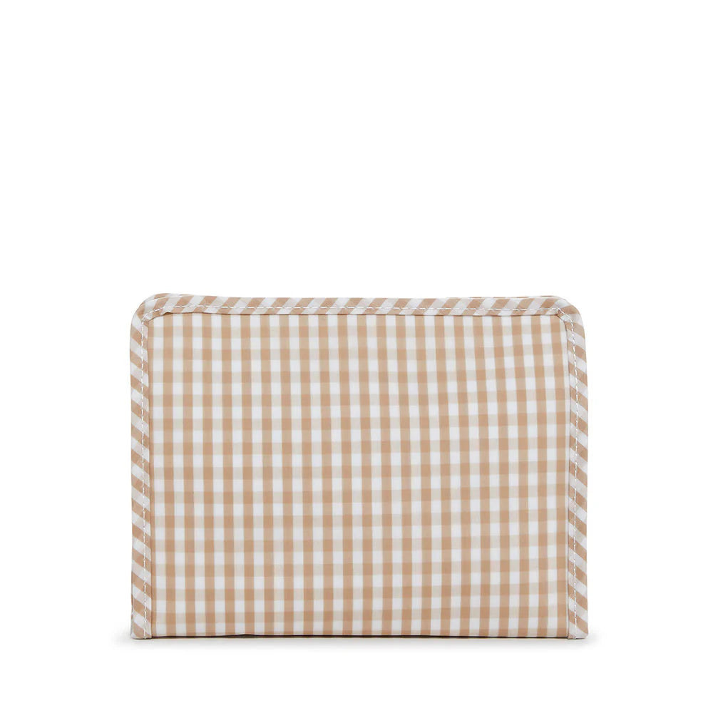 MEDIUM ROADIE - GINGHAM KHAKI
