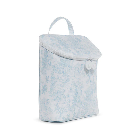 TAKE AWAY INSULATED LUNCH BOX - BUNNY TOILE BLUE