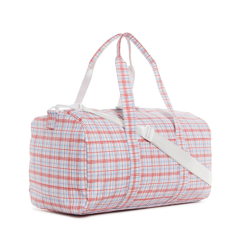 WEEKENDER DUFFEL BAG - CLASSIC PLAID RED