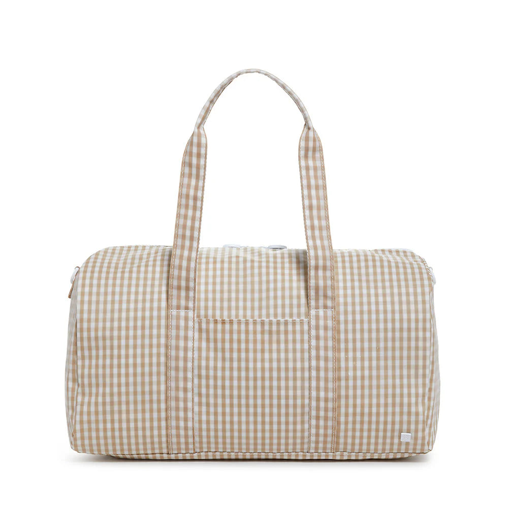 WEEKENDER DUFFEL BAG - GINGHAM KHAKI