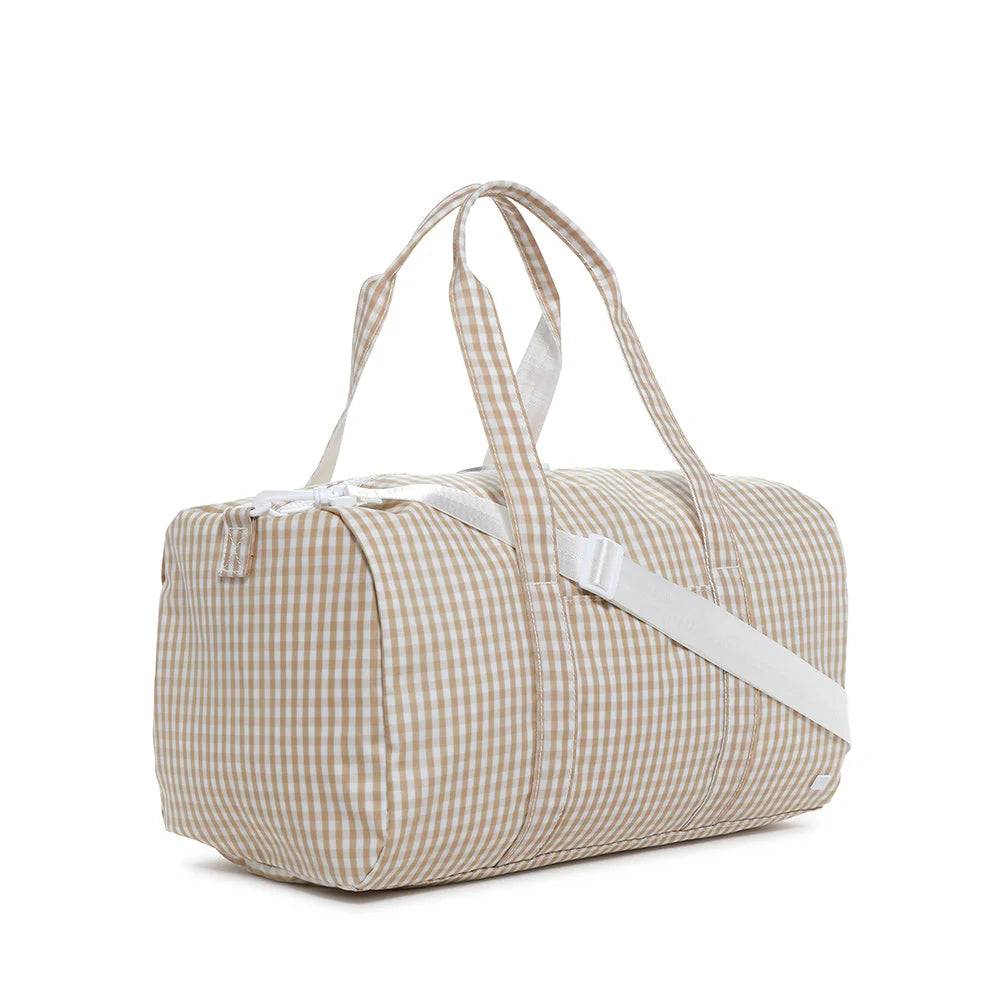 WEEKENDER DUFFEL BAG - GINGHAM KHAKI