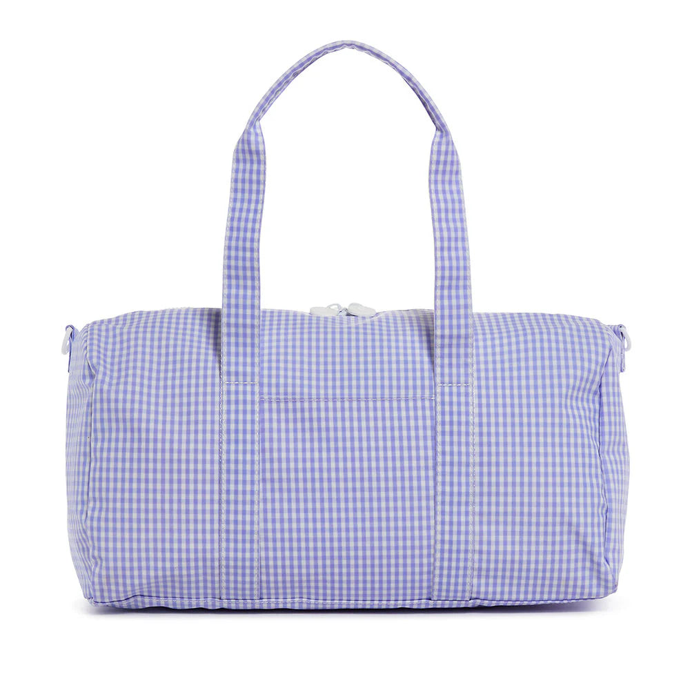 WEEKENDER DUFFEL BAG - GINGHAM LILAC