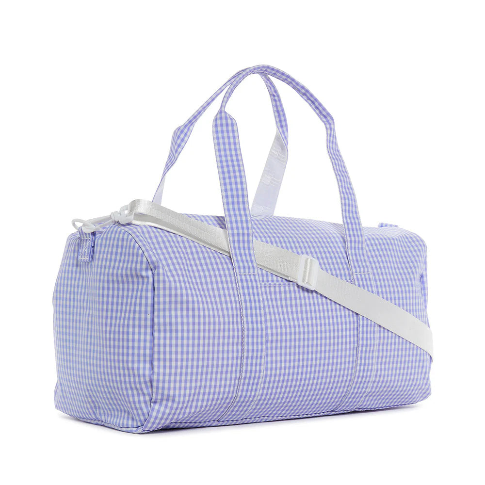 WEEKENDER DUFFEL BAG - GINGHAM LILAC