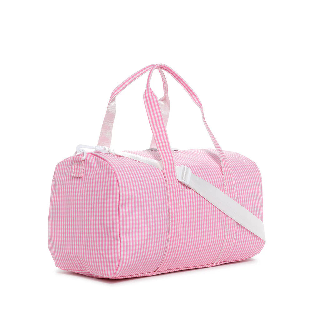 WEEKENDER DUFFEL BAG - GINGHAM PINK