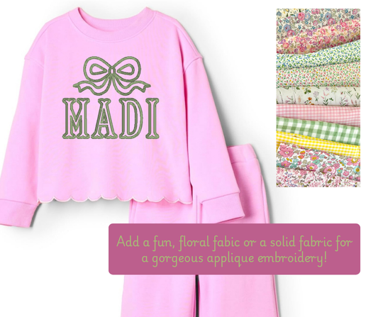 Girls Scalloped Sweatsuit