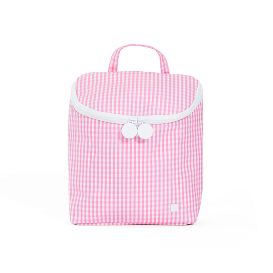 TAKE AWAY INSULATED LUNCH BOX - GINGHAM PINK