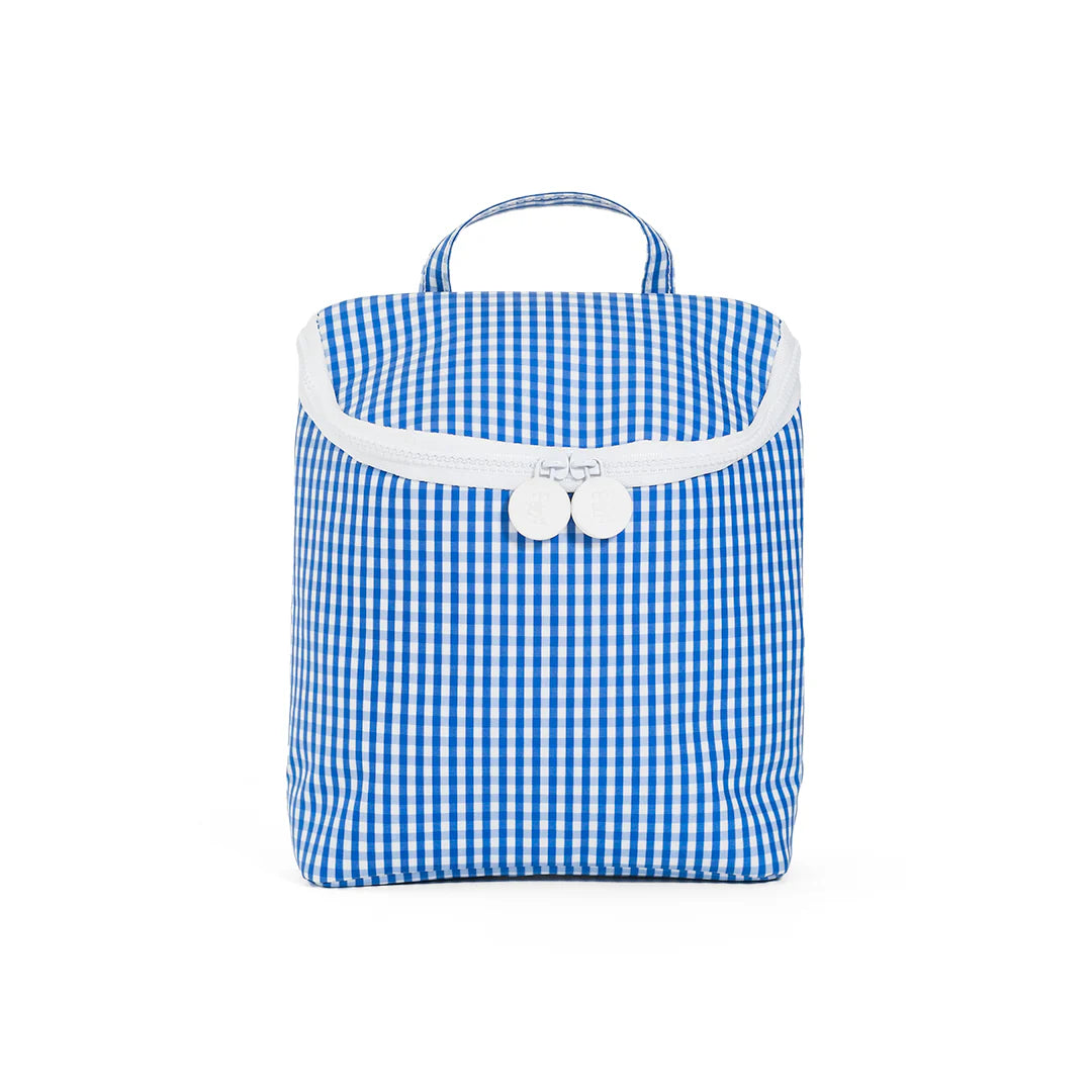 TAKE AWAY INSULATED LUNCH BOX - GINGHAM ROYAL