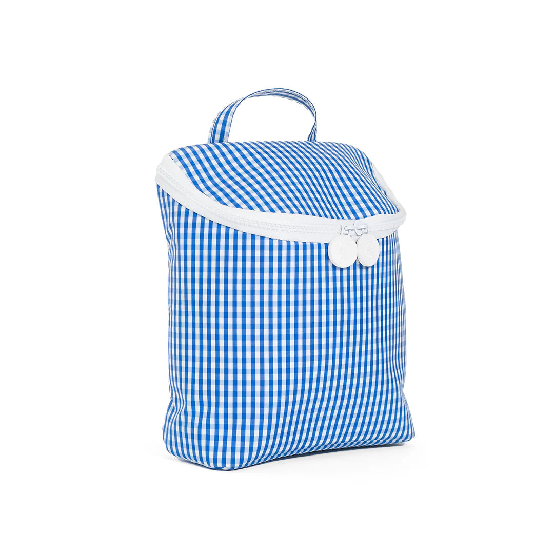 TAKE AWAY INSULATED LUNCH BOX - GINGHAM ROYAL