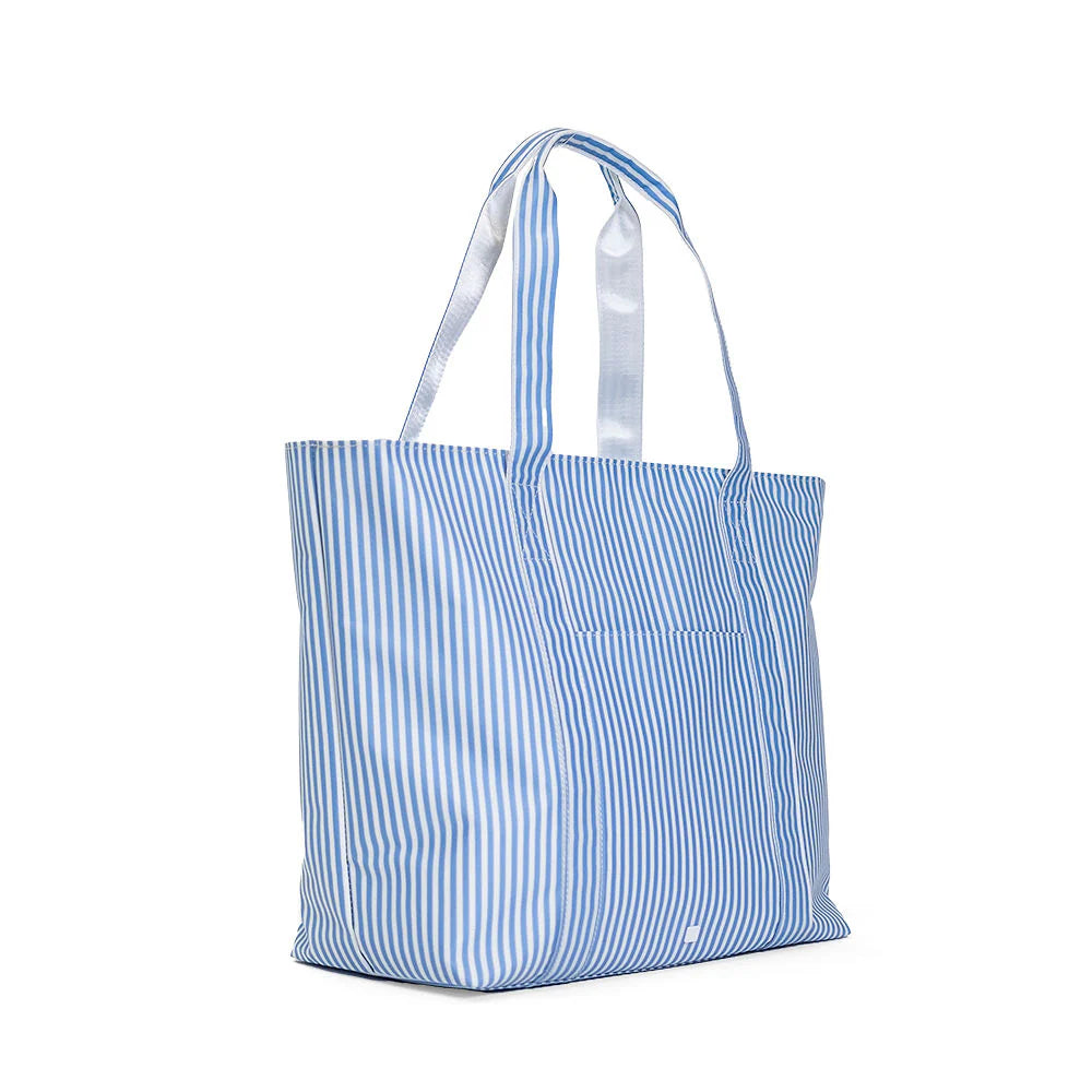 JUMBO TOTE - PIMLICO STRIPE CHAMBRAY