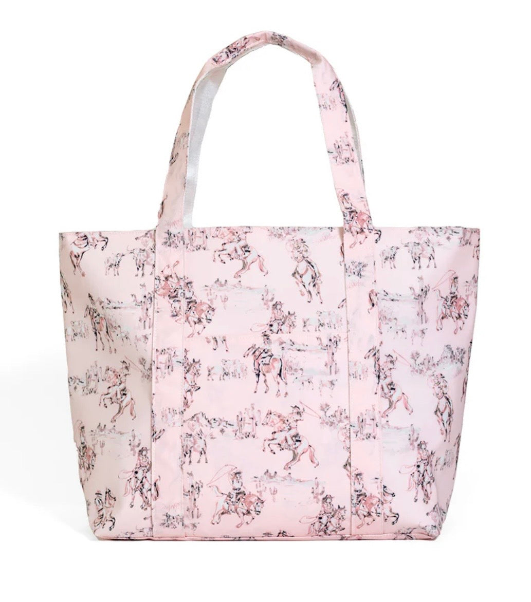 JUMBO TOTE - COWGIRL TOILE