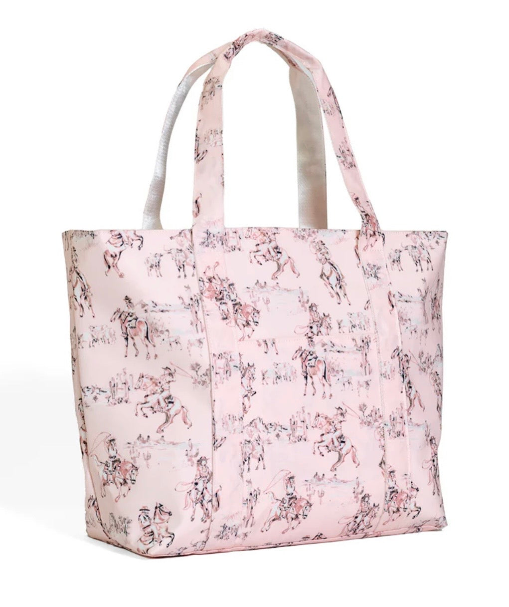 JUMBO TOTE - COWGIRL TOILE