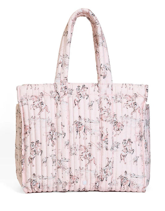 QUILTED GO GO TOTE - COWGIRL TOILE