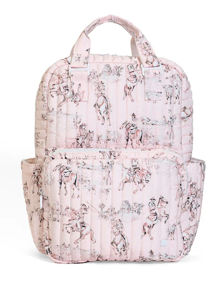 TRVL QUILTED DIAPER BAG - COWGIRL TOILE