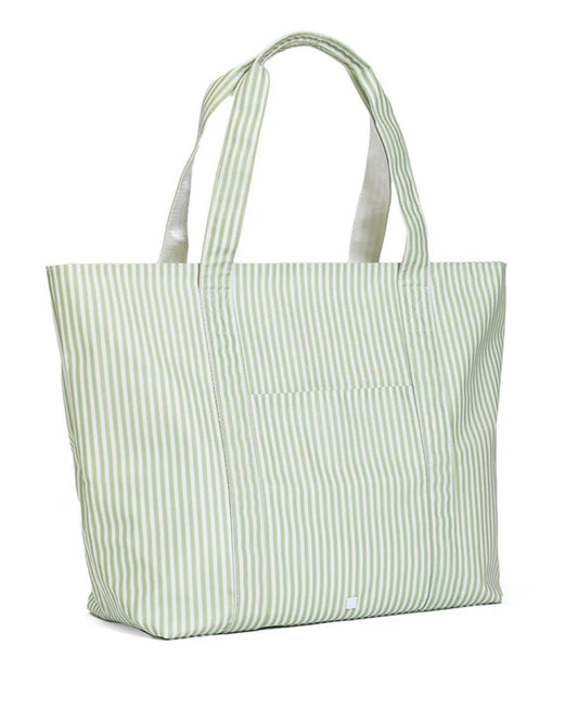 JUMBO TOTE - PIMLICO STRIPE SAGE